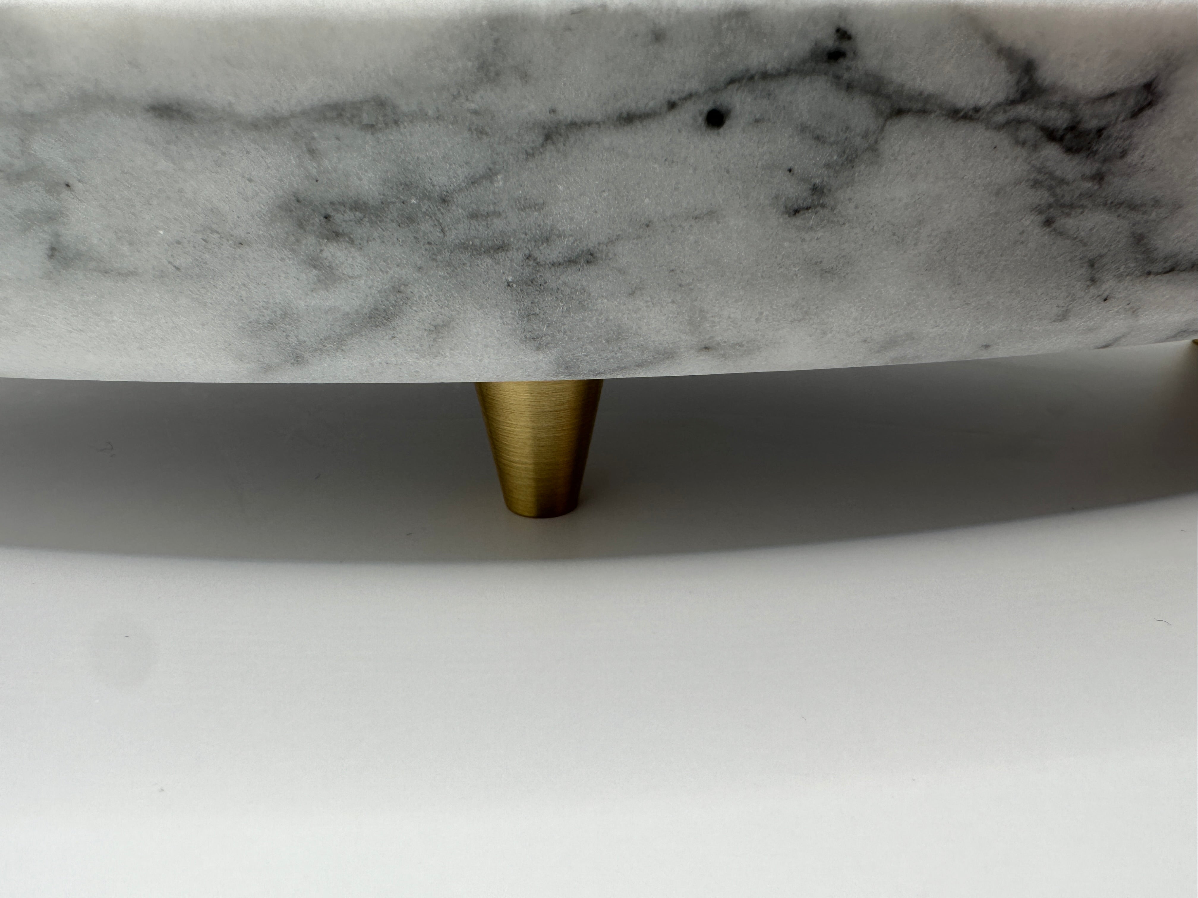 Vivere Interiors | Ovaal marmer dienblad
